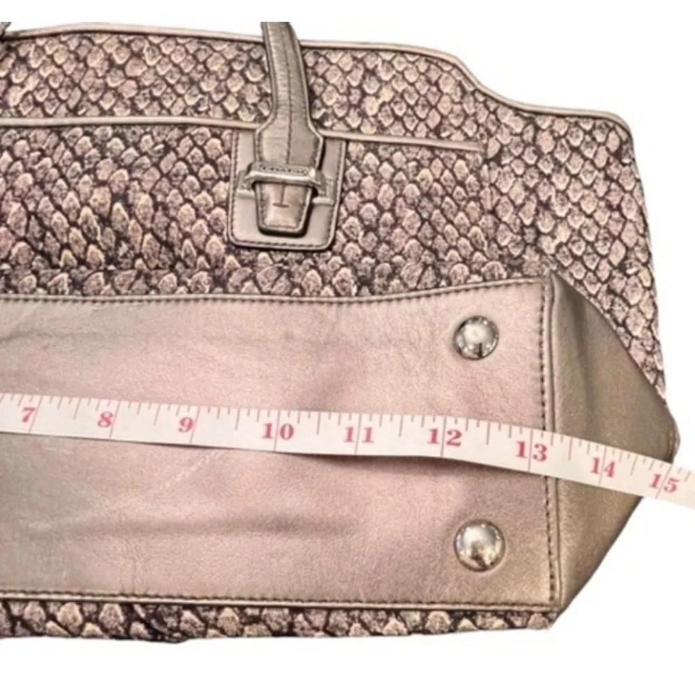 COACH "Taylor"  Python Snake
Print Alexis Carryall
Shoulder Bag - Picture 13 of 15